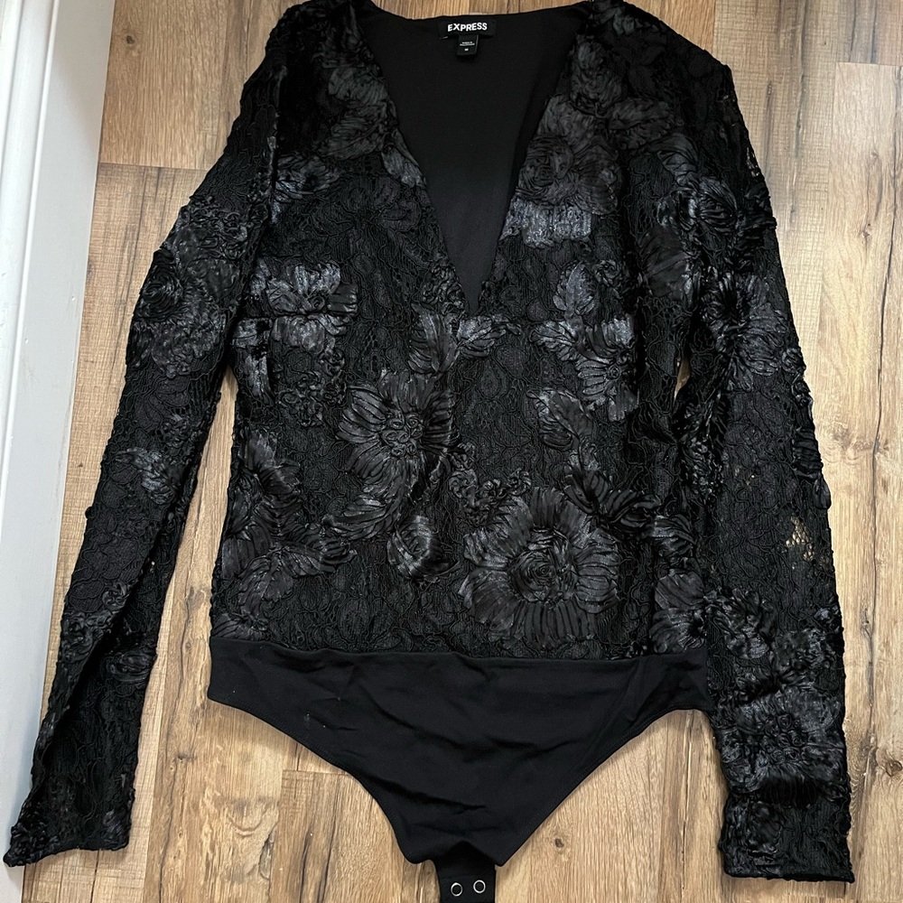 Express Elegant Black Blouse